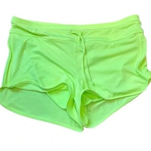 Athleta Neon Green swim shorts medium LN - Picture 1 of 2